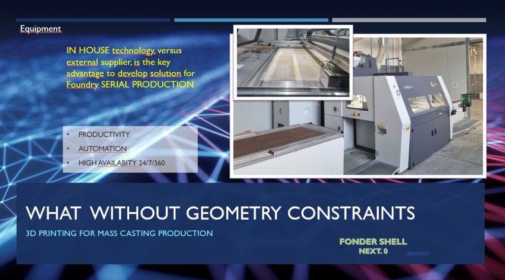 3D Sand Core for serial foundry production